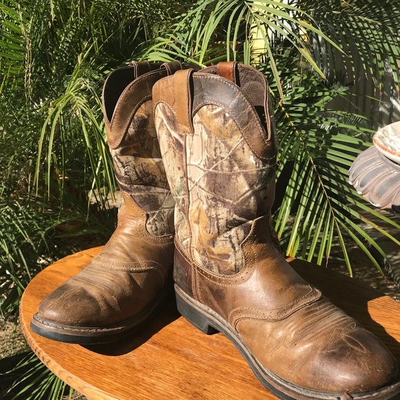 camouflage western boots